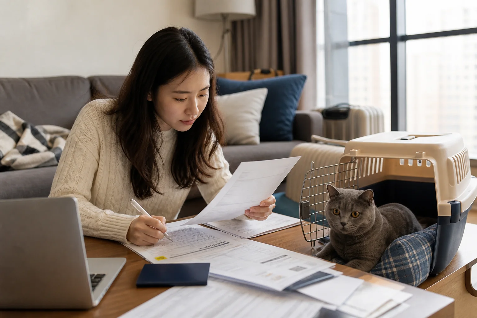 英国留学生带猫回国案例